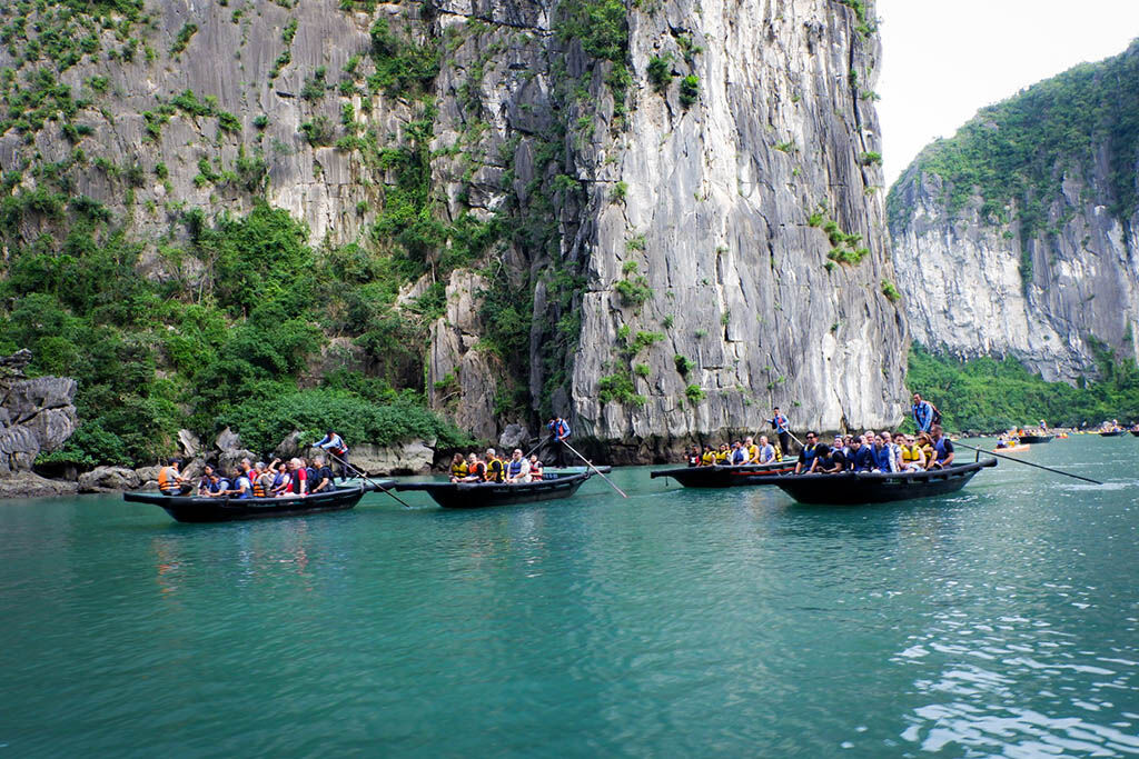 Paddle through hidden lagoons on your Halong adventure
