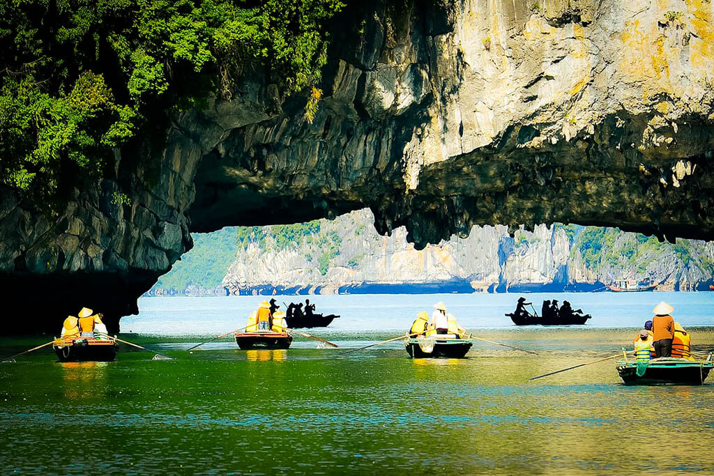 Glide through Halong’s emerald waters