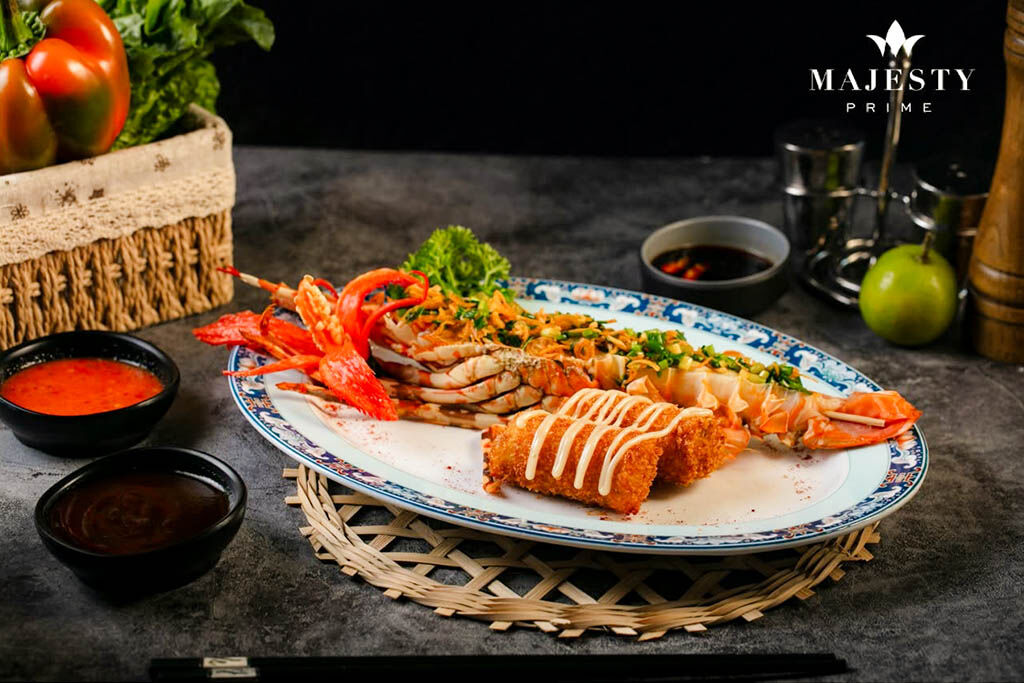 Savor gourmet dining while anchored among Halong Bay’s islands