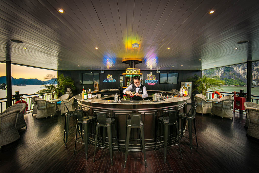 Indulge in elegant comfort as you sail through paradise