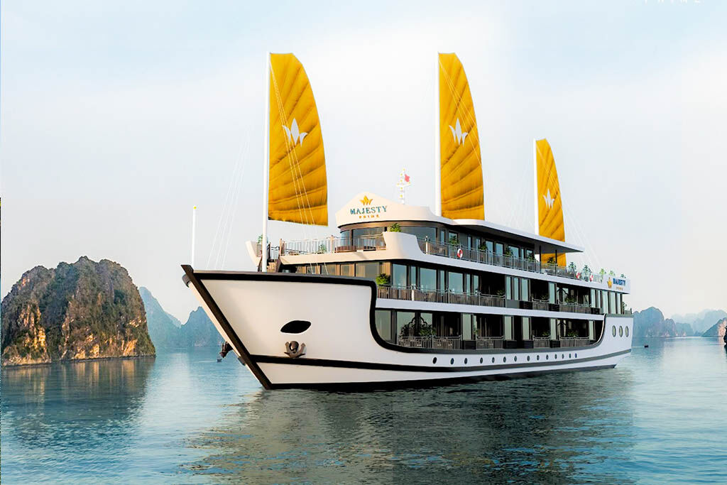 Awaken to Halong Bay’s golden majesty