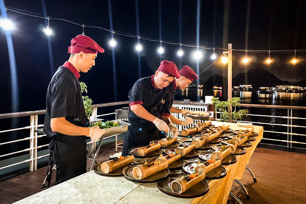 Savor fusion cuisine under the stars