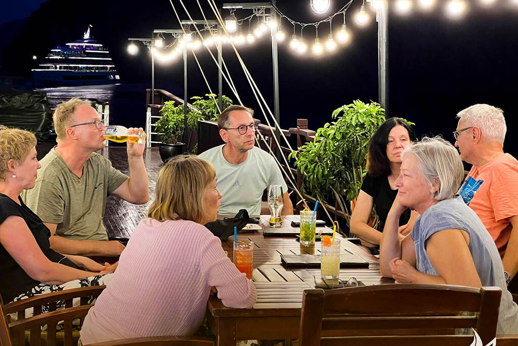 Feel the fresh sea breeze on the cruise deck