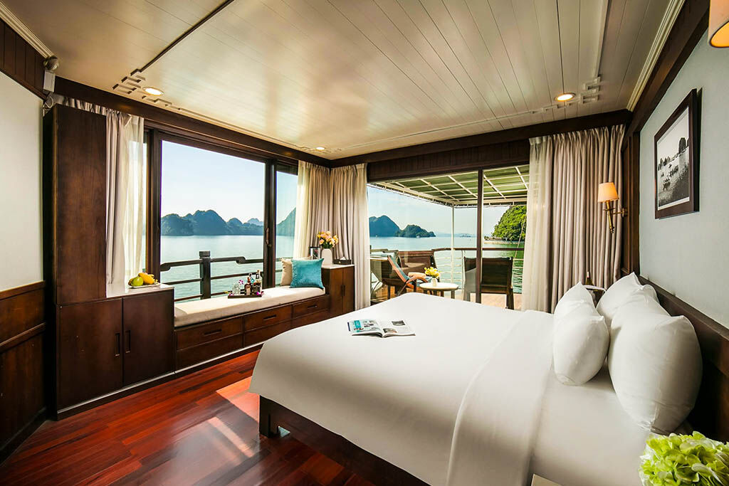 Enjoy peaceful mornings and breathtaking scenery during your Halong Bay cruise