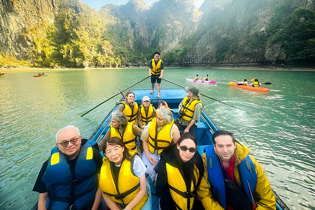 Explore hidden lagoons on your Halong Bay Tours