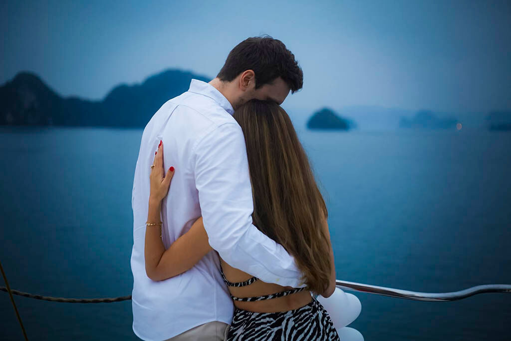 Cherish unforgettable couple moments on deck