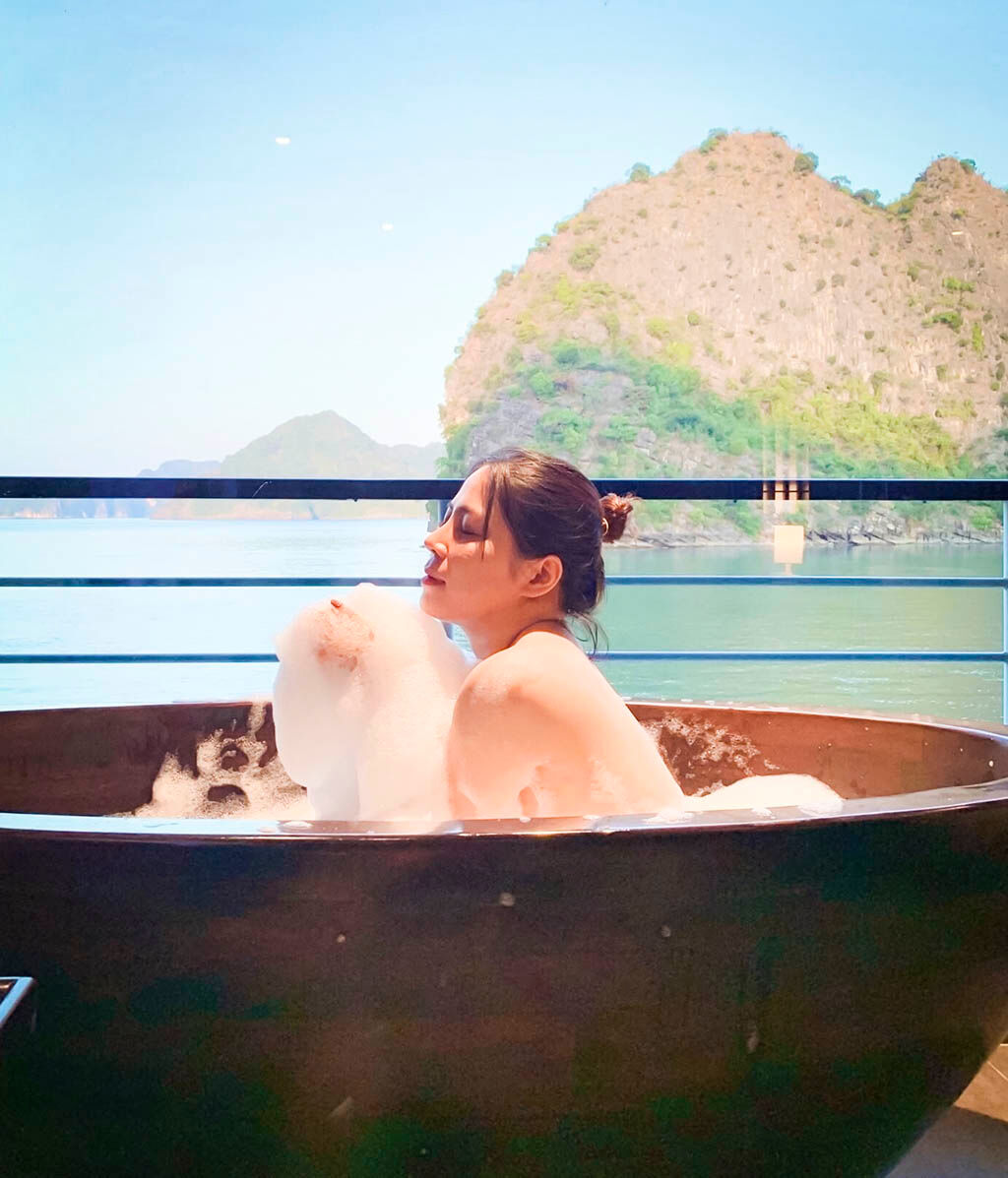 Enjoy quiet moments on a luxury cruise