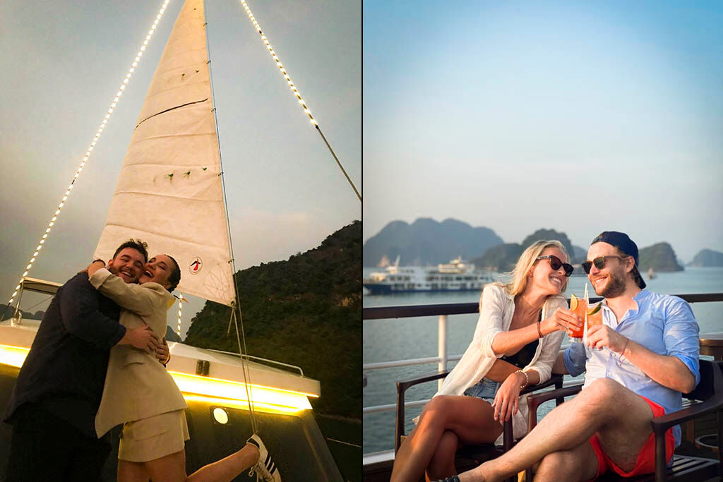 Experience magical twilight across emerald waters