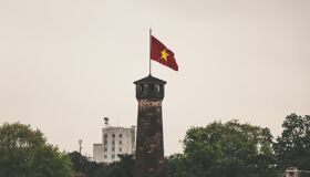 Hanoi Flag Pole Vietnam