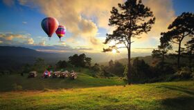 Hot Balloon Chiang Mai and sunset