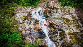 Waterfalls in Bach Ma National Park, Hue City