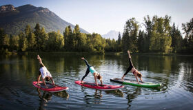 Hue-Hue-Practicing Yoga