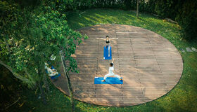 Hue-Hue-Practicing Yoga
