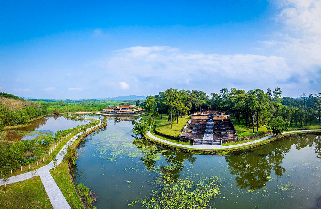 Capture the peaceful majesty of Hue’s first imperial tomb