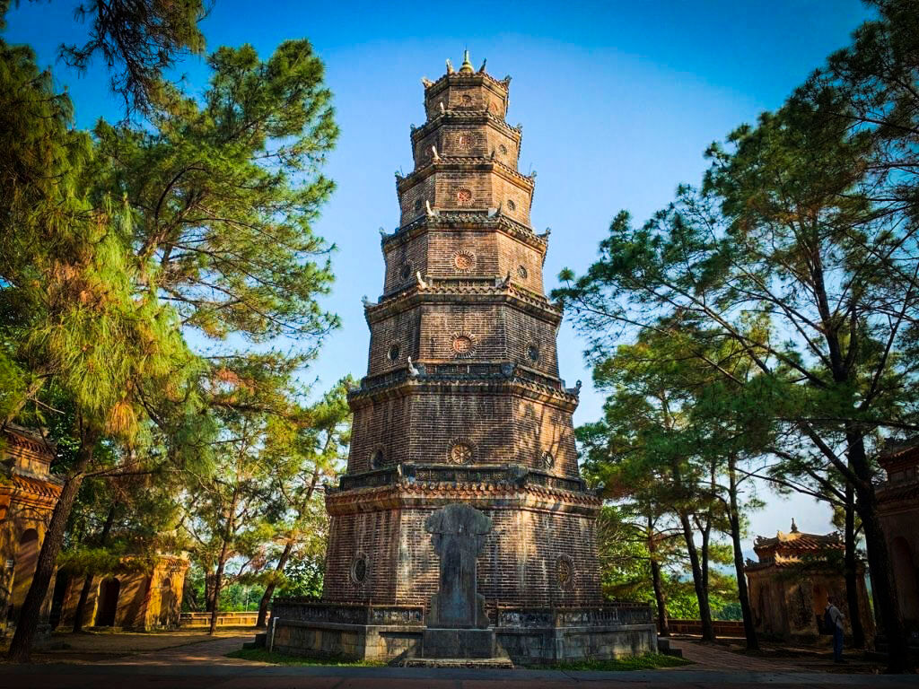 Capture the serene beauty of Hue’s spiritual landmark