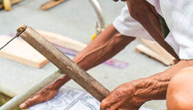 Paper making at Sinh Village, Hue Imperial City