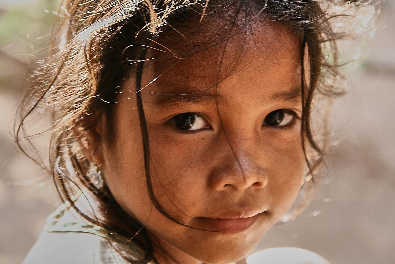 Khmer little girl in Cambodia