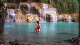Kuangsi Waterfalls Alone Pool