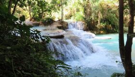 Laos Kuangsi Waterfalls nice
