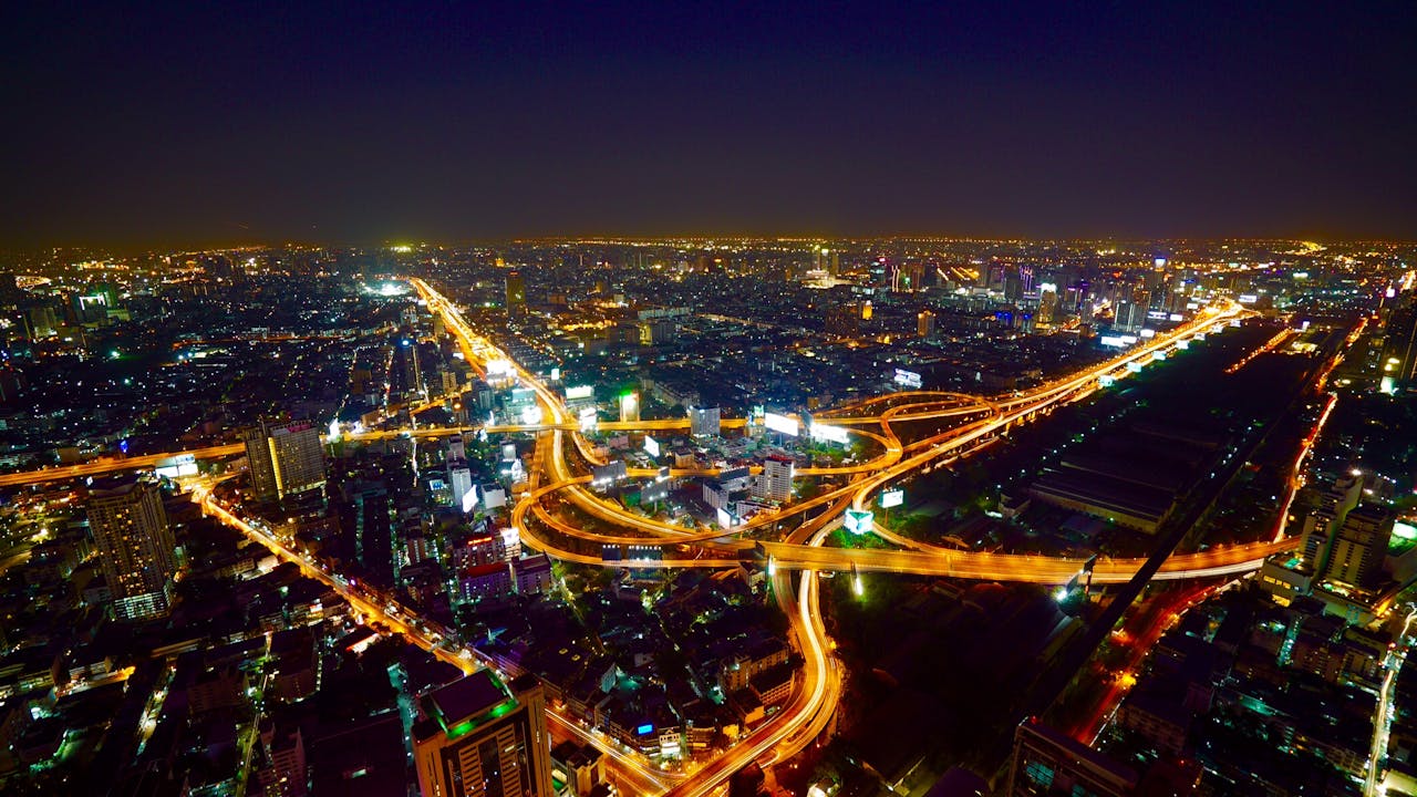 Capture the dazzling modern lights of Thailand’s capital