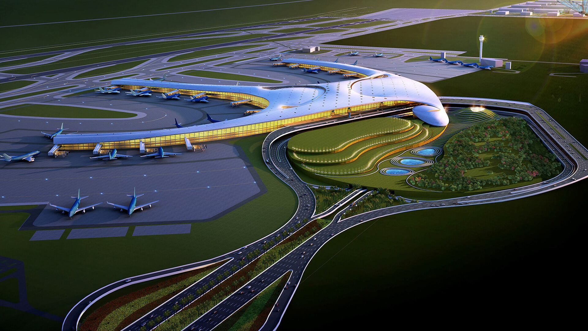 Long Thanh International Airport in Ho Chi Minh City
