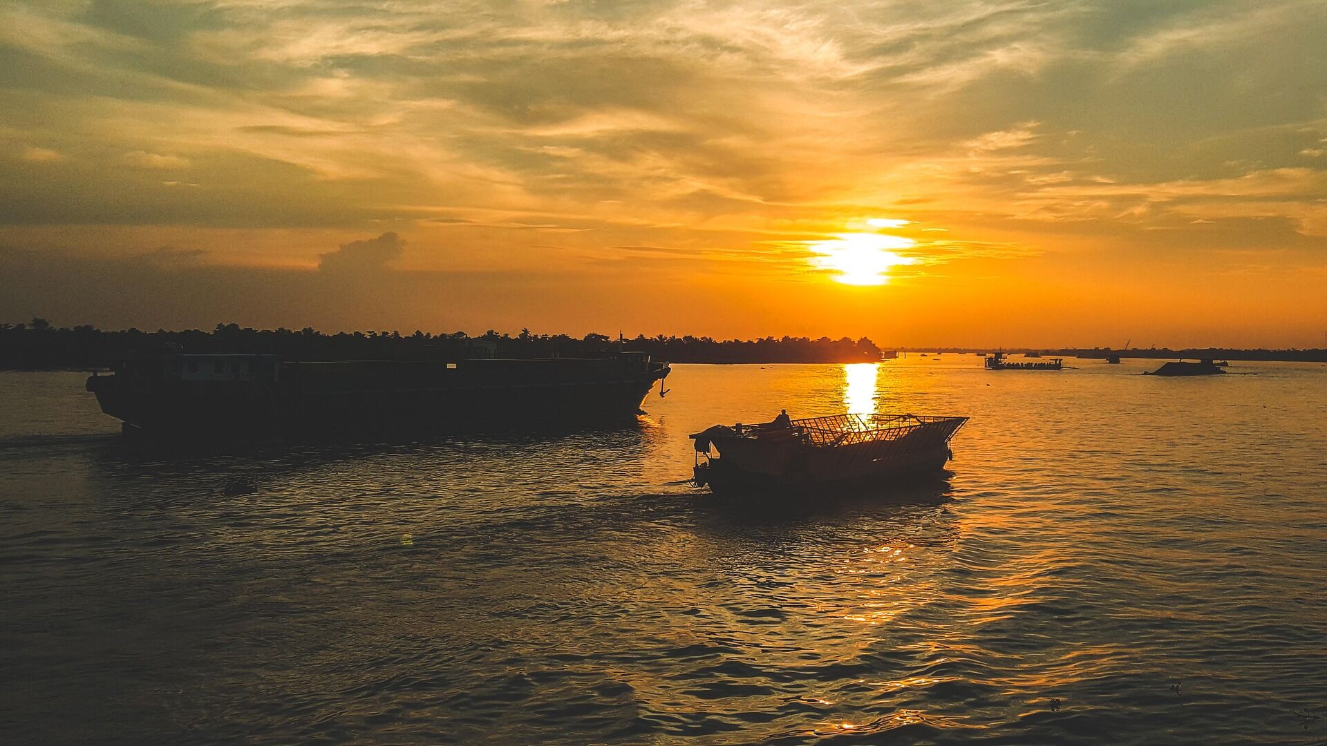 Mekong River Tien Giang Vietnam