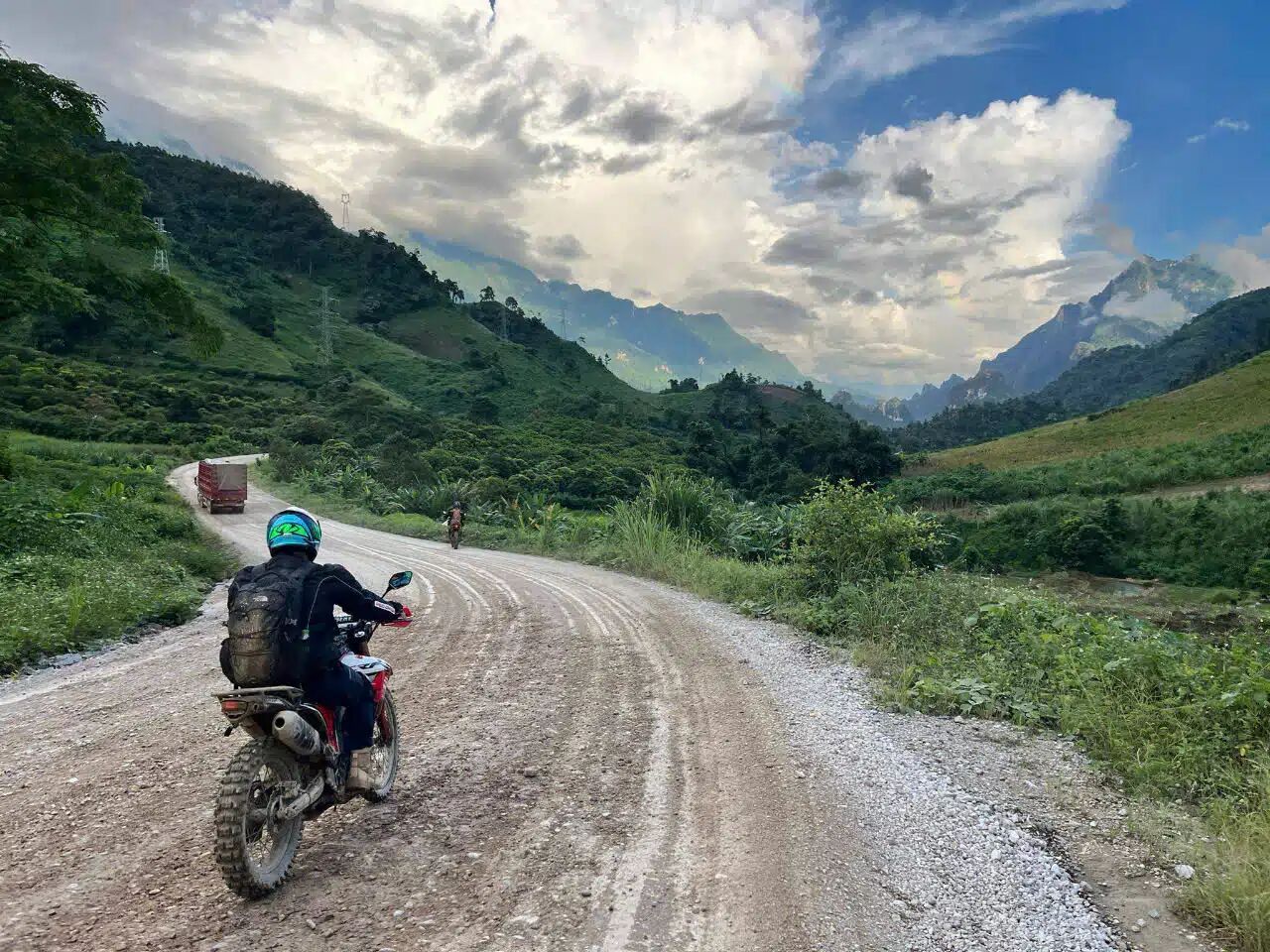 Motorbike to Kuangsi Waterfalls near Luang Prabang, Laos