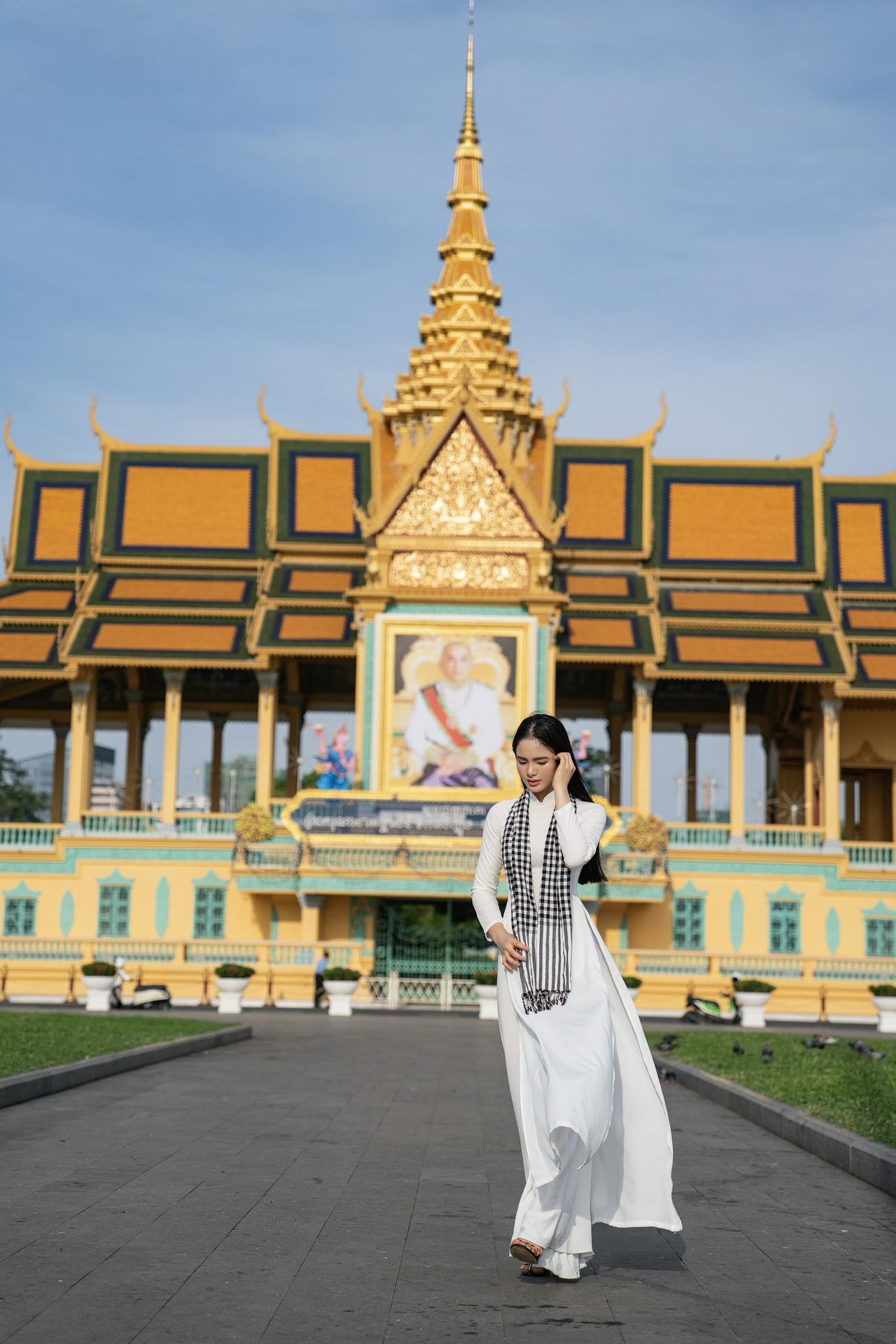 Admire the golden spires and serene grounds of Cambodia’s Royal Palace