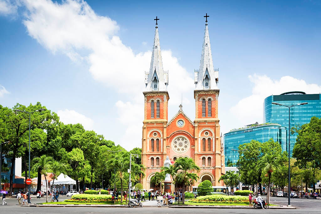 Admire the French colonial beauty in the heart of the city