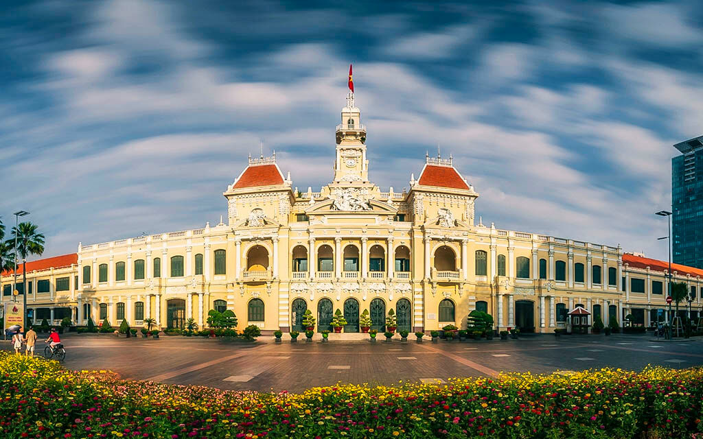 Saigon-HCMC Downtown under sunrise