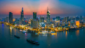 Romantic Saigon Evening: Airport Pickup, Sunset Views & Candlelit Dinner