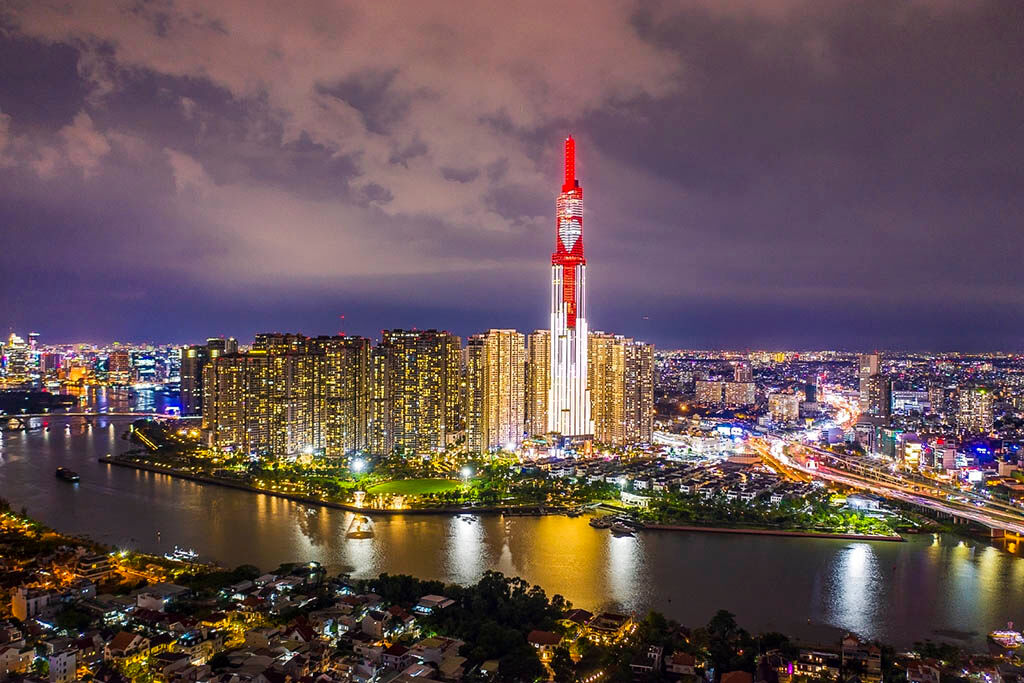 Discover the vibrant energy of Saigon’s glittering skyline