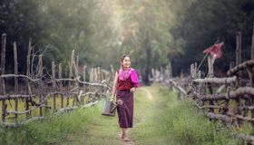 Southeast Asia Laos Country Girl