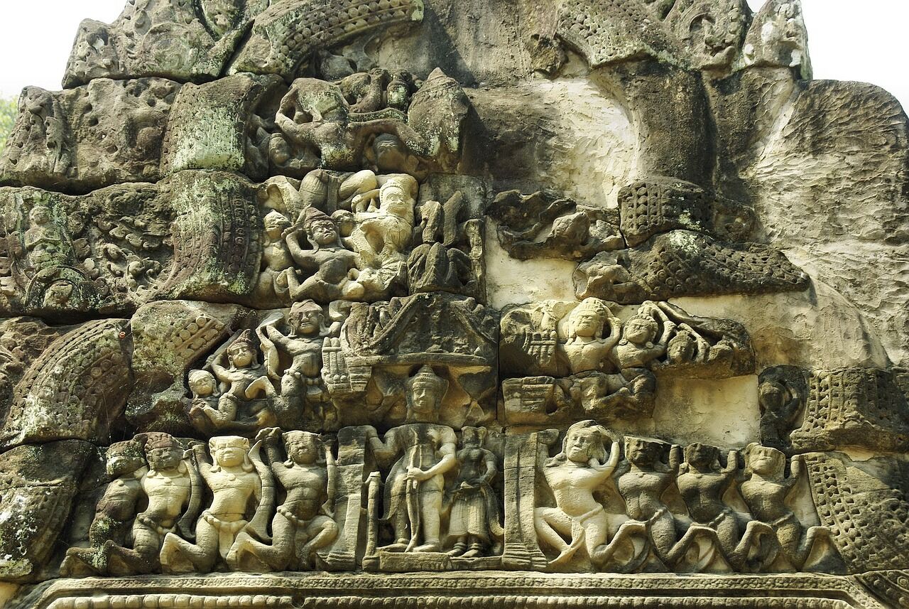 Marvel at the enigmatic stone faces of Bayon