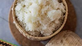 Street Food Sticky Rice Laos