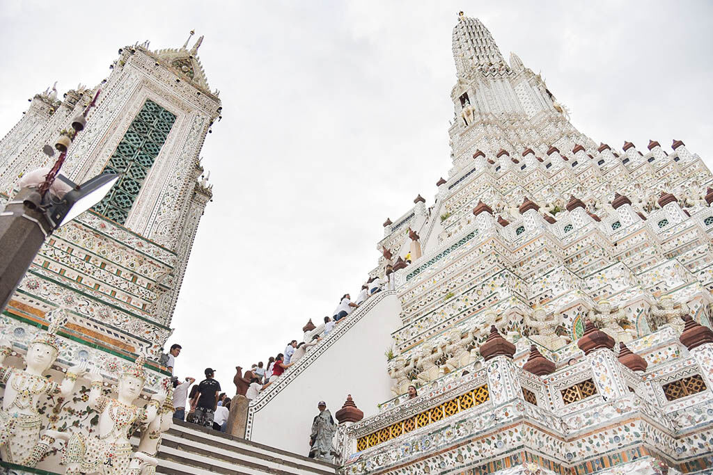 Immerse in the spiritual glow of the Temple of Dawn