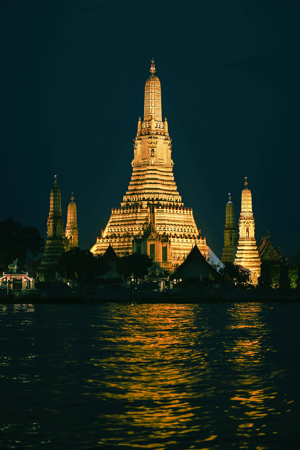 Immerse in the spiritual glow of the Temple of Dawn
