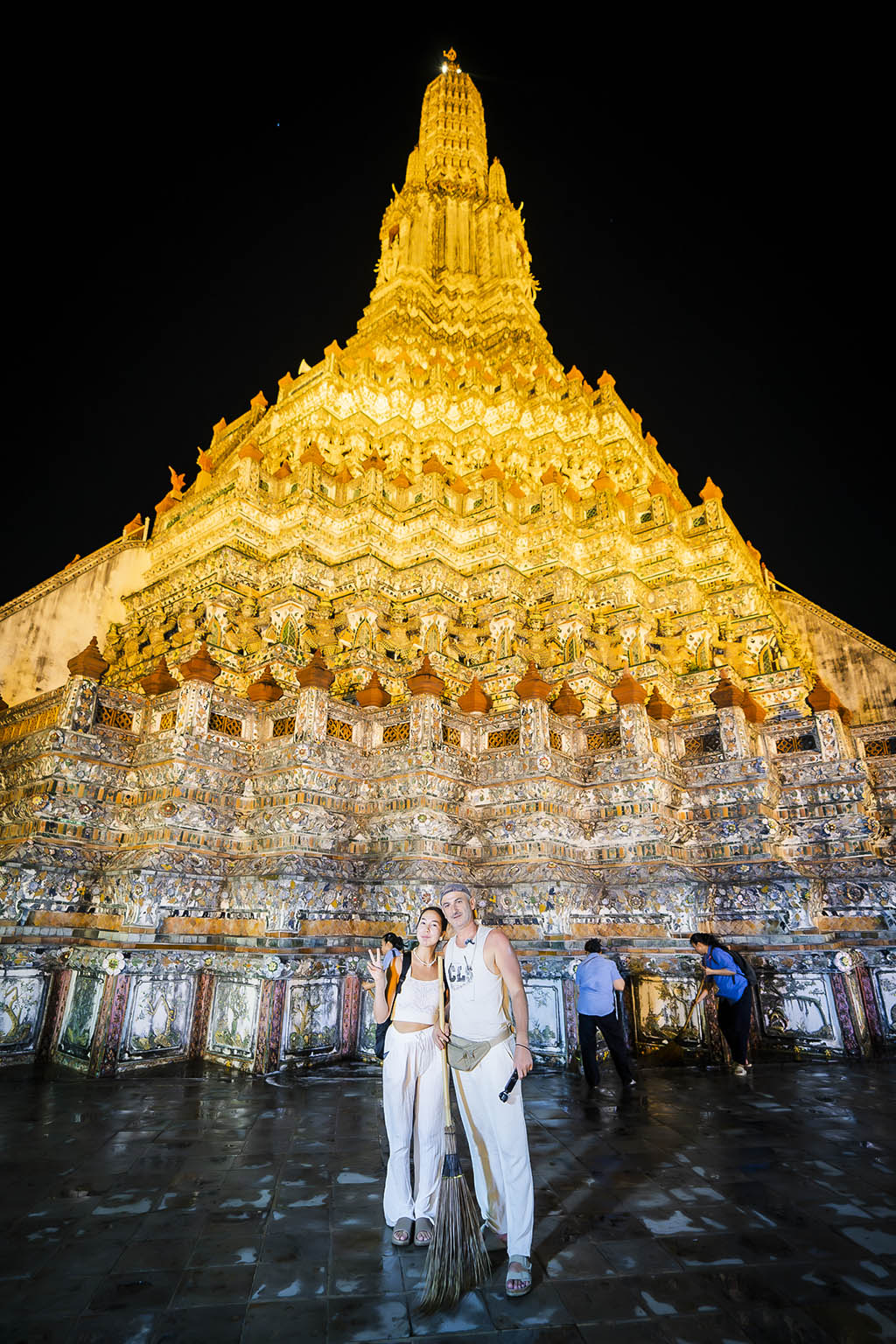 Immerse in the spiritual glow of the Temple of Dawn
