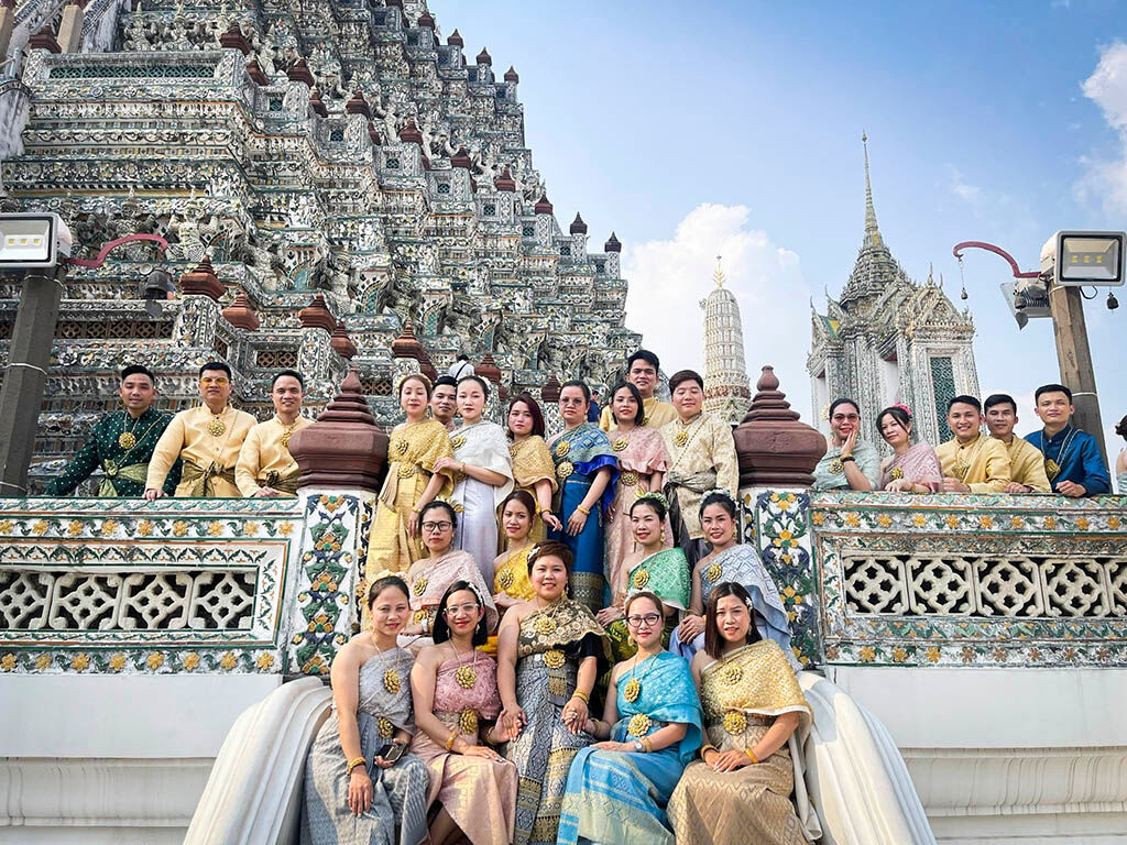 Immerse in the spiritual glow of the Temple of Dawn