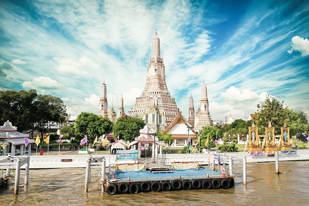 Immerse in the spiritual glow of the Temple of Dawn