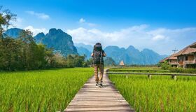 Trek Laos Rice Fields