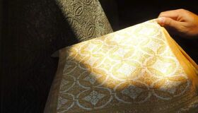Weaving Golden Silk Cambodia Royal stuffs
