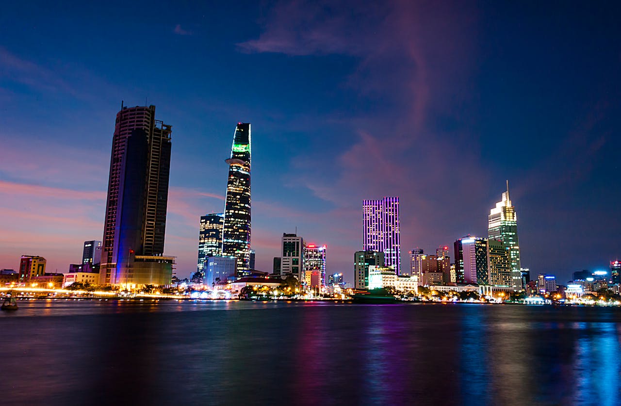 Experience the vibrant energy of modern Saigon by night