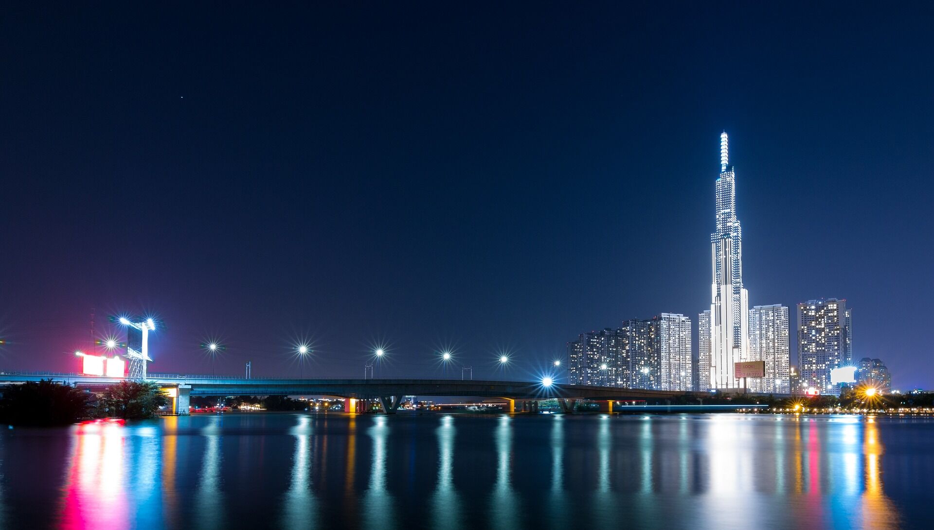 Discover the vibrant energy of modern Saigon by night
