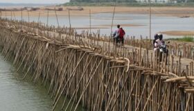 Kampong Cham Bamboo Bridge