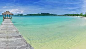 Koh Rong Beach and Bridge
