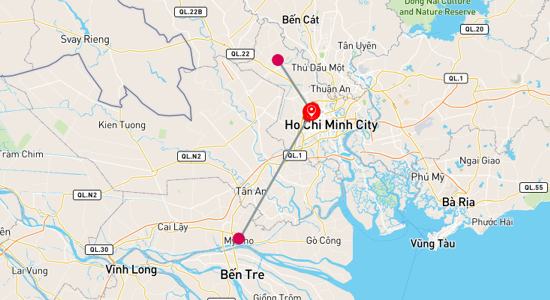 Map of The Best of Ho Chi Minh City in 4 Days