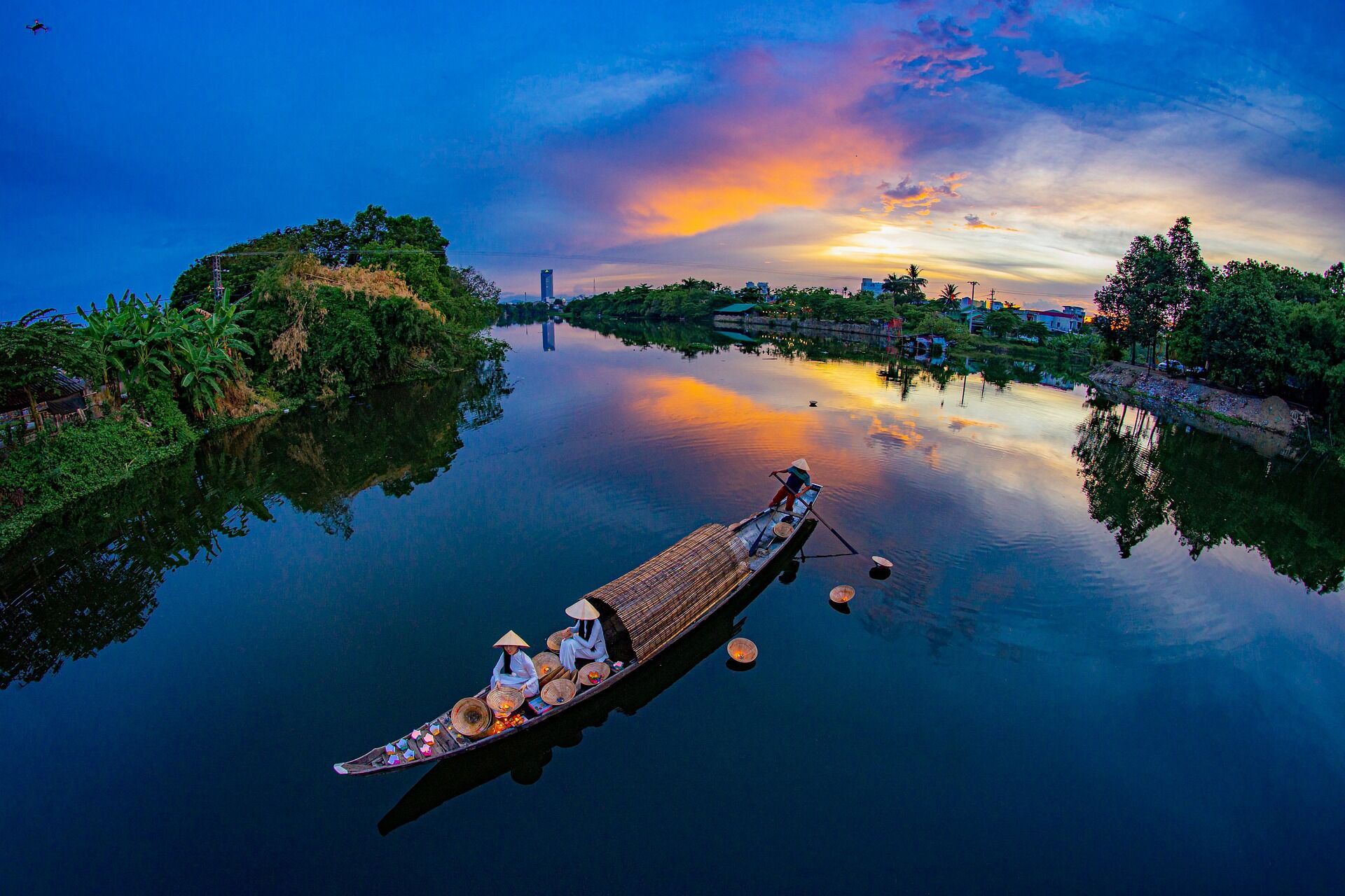 Mekong River Dong Thap Tien Giang Vietnam 1