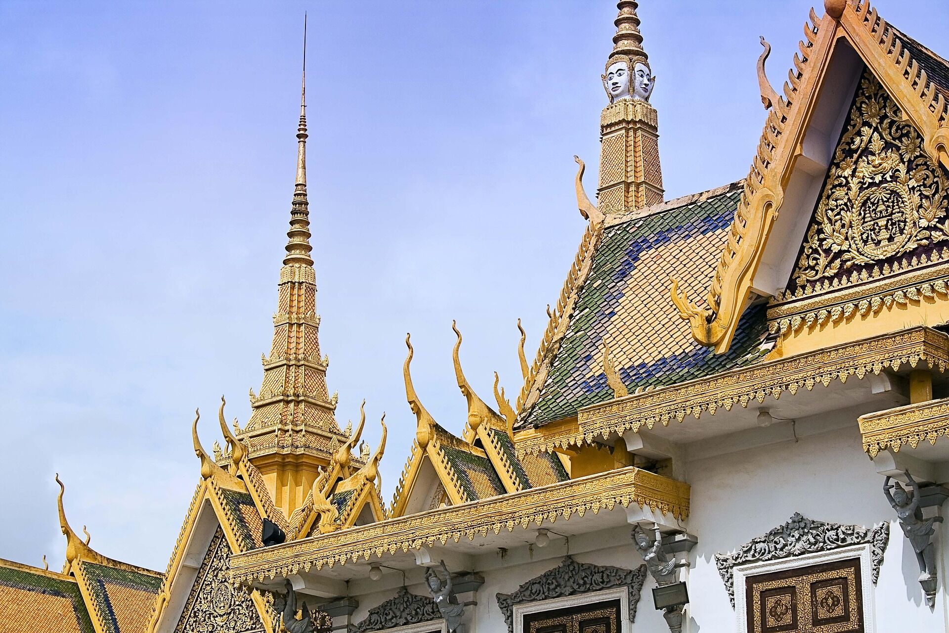 Admire the stunning silver and gold architecture of the Royal Palace