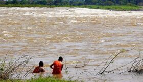 Stung Treng River and Monks
